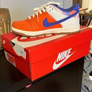 Nike Bold Orange and Blue Shoes